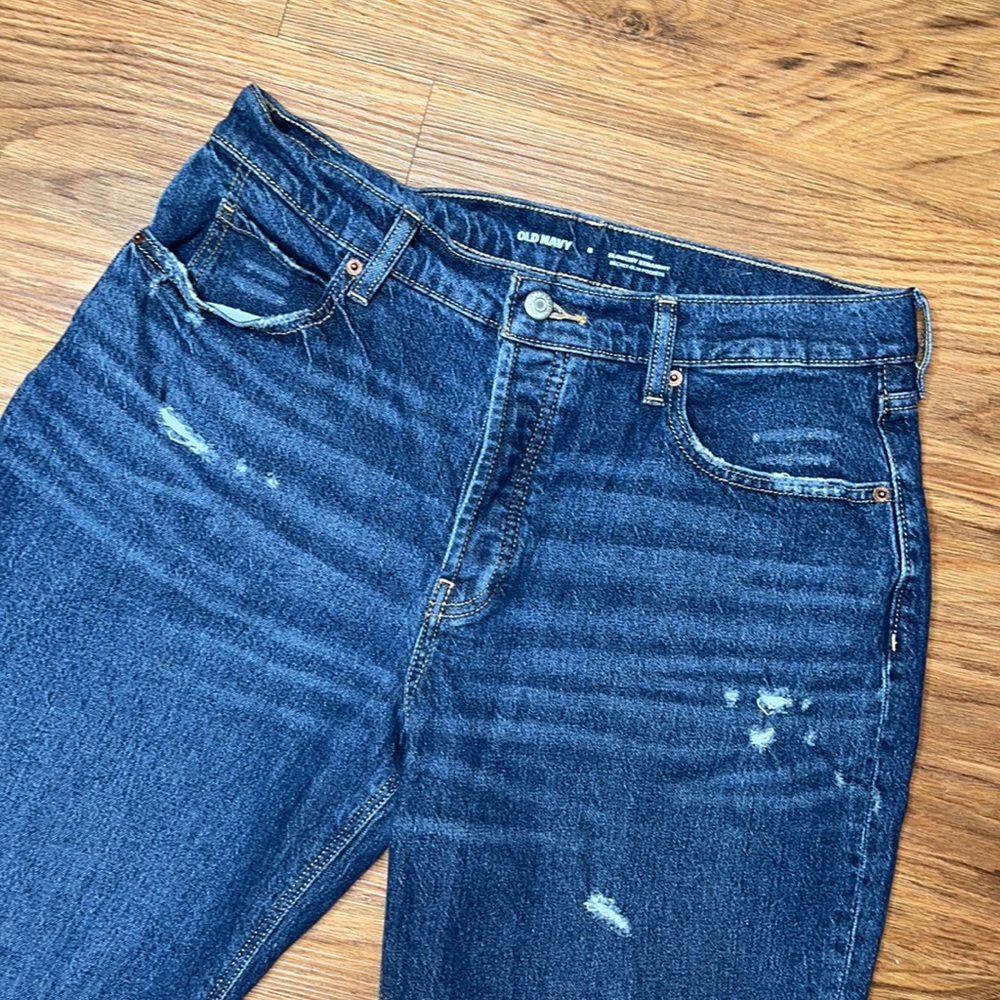 Old Navy High Rise Slouchy Straight size 8 Jeans - Picture 2 of 7